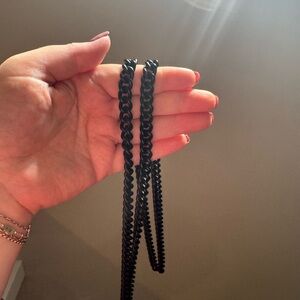 Coach Black Chain Strap